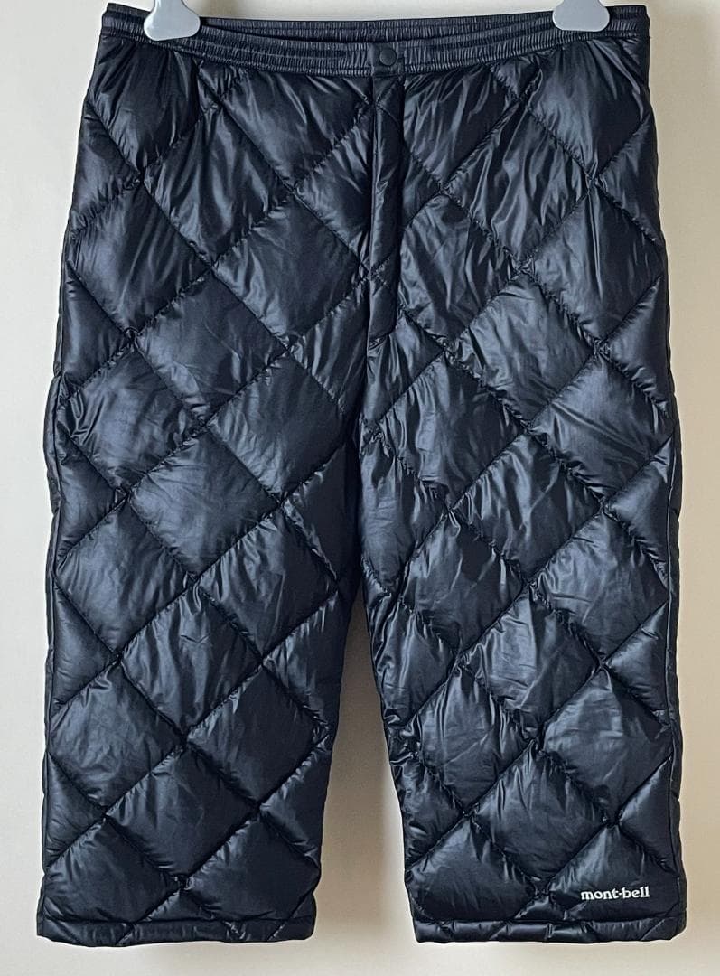 旧 モンベル ULダウン ニー ロング パンツ 800フィルパワー ブラック　M