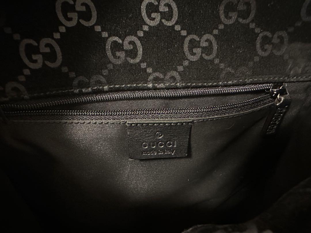GUCCI ブラックスエード リュック