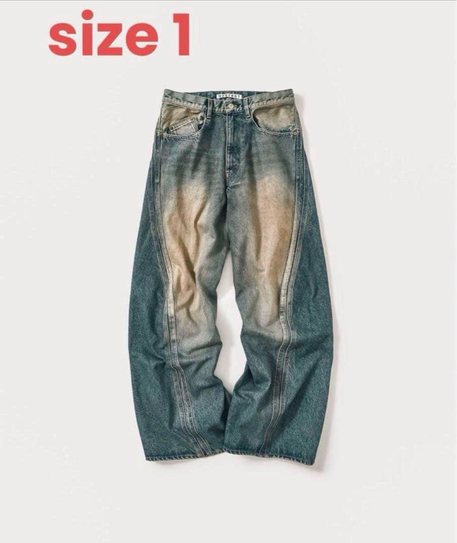 NVRFRGT 3D TWIST WIDE LEG JEANS size 1