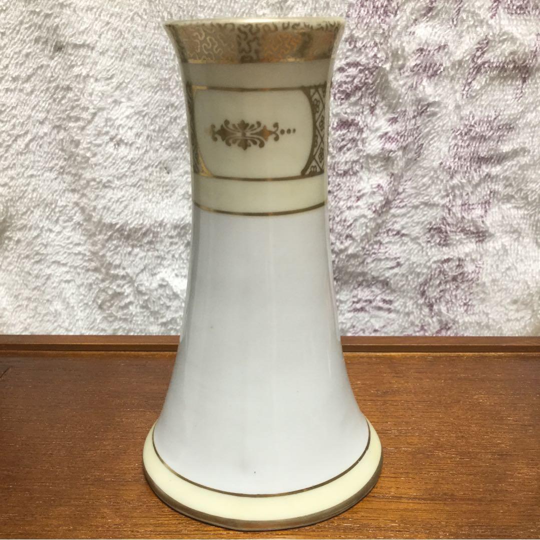 オールドノリタケ 金線 ハットピン立て 花紋様 1911-1921年