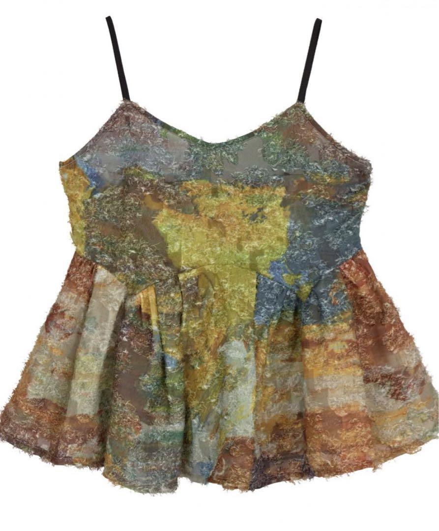 MEDI RACHEL FLUFFY ART CAMISOLE アメリ
