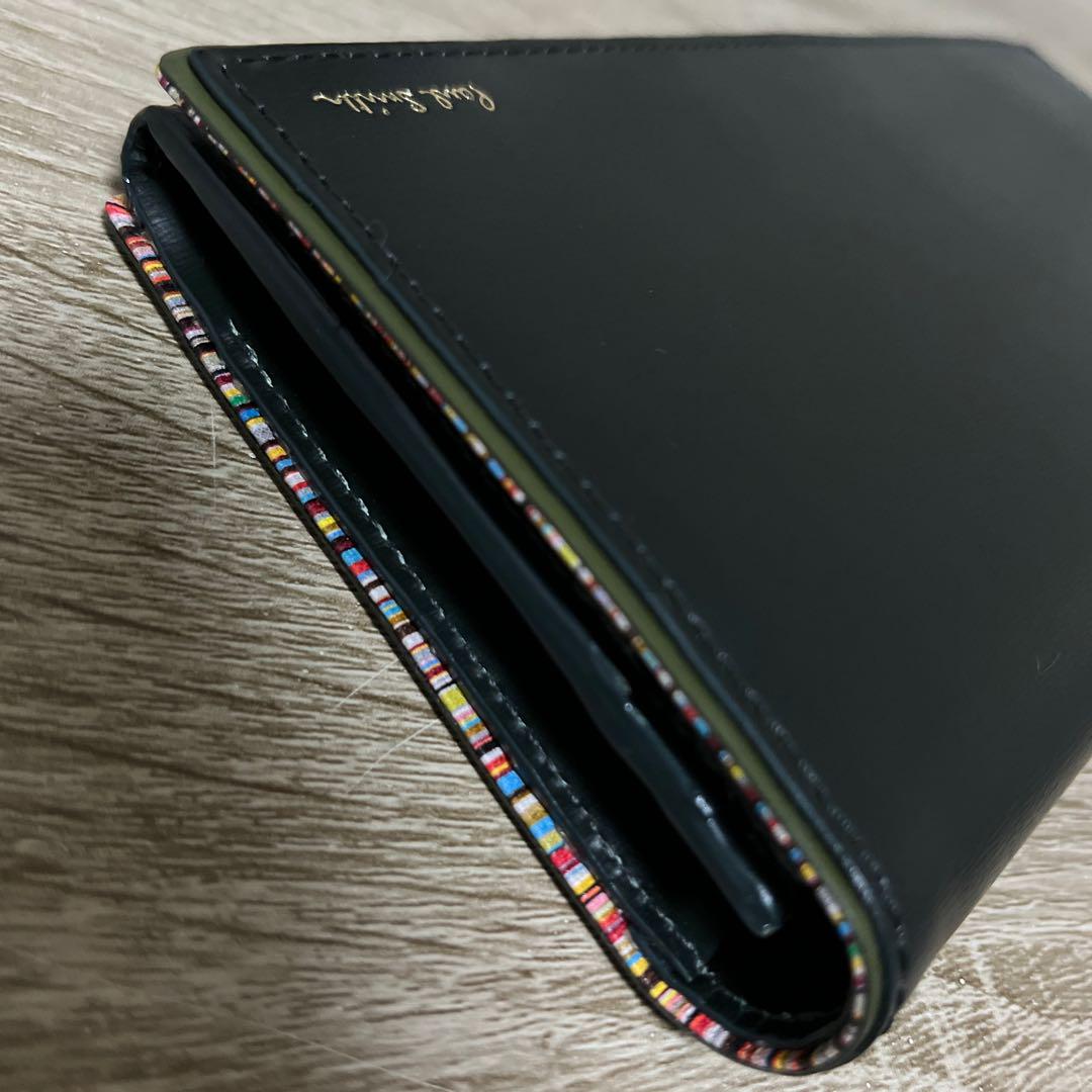 ★新品未使用★ポールスミス 長財布 二つ折り ダークグリーン 画像10
