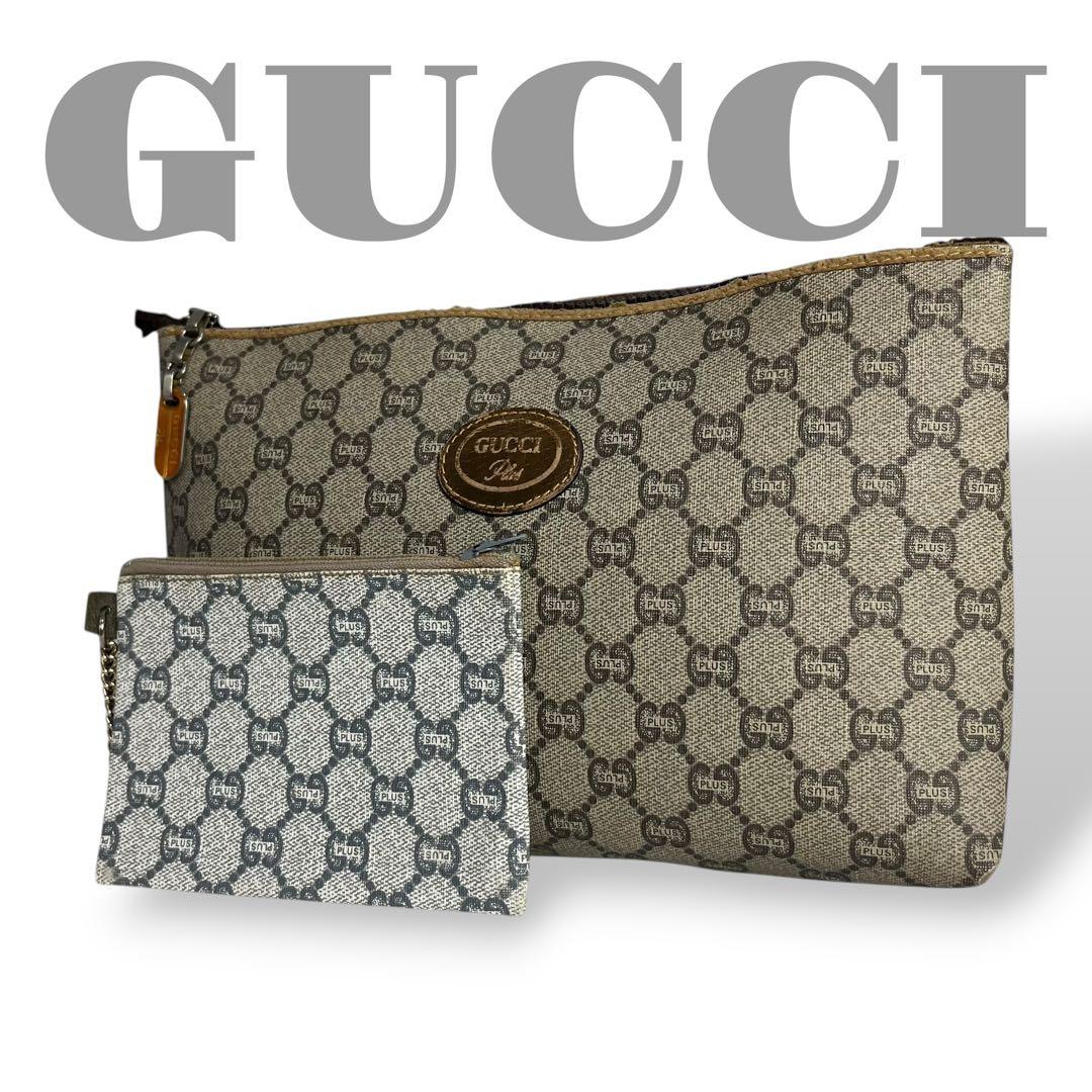グッチプラス クラッチバッグ セカンドバッグ PVCレザー 総柄GUCCI