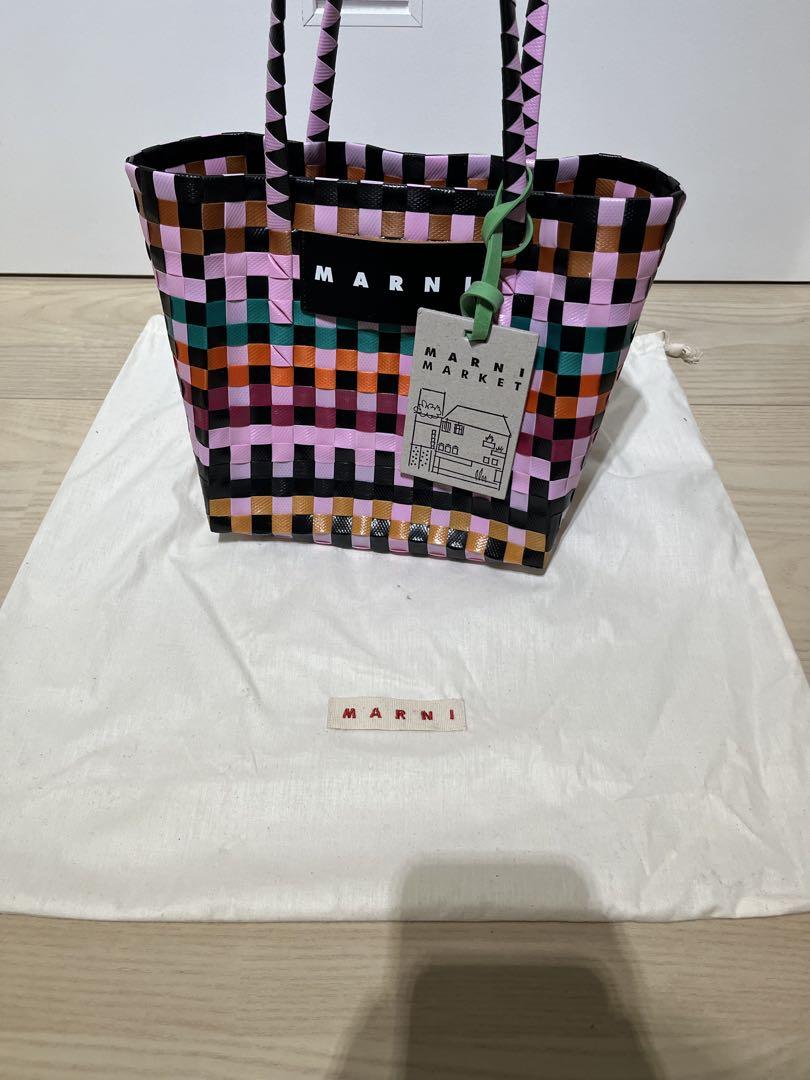 MARNI MARKET かごバッグ マルチカラー