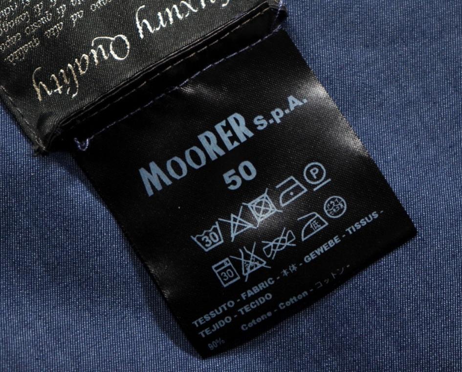 新品 JAN MAYEN ムーレー MOORER 伊製/撥水デニム調フードコート