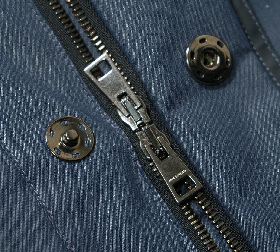 新品 JAN MAYEN ムーレー MOORER 伊製/撥水デニム調フードコート