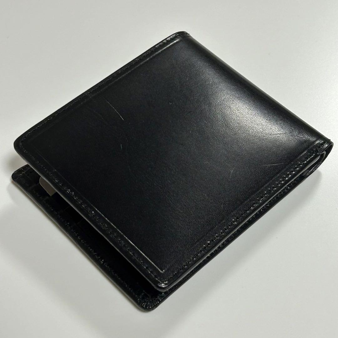 新品　マーガレットハウエルアイデア　二つ折り財布　ブラック　小銭入れ　レザー