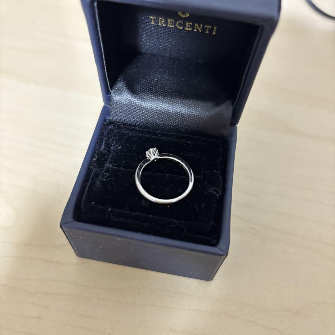 Pt950 指輪　ダイヤモンド0.18ct TRECENTI