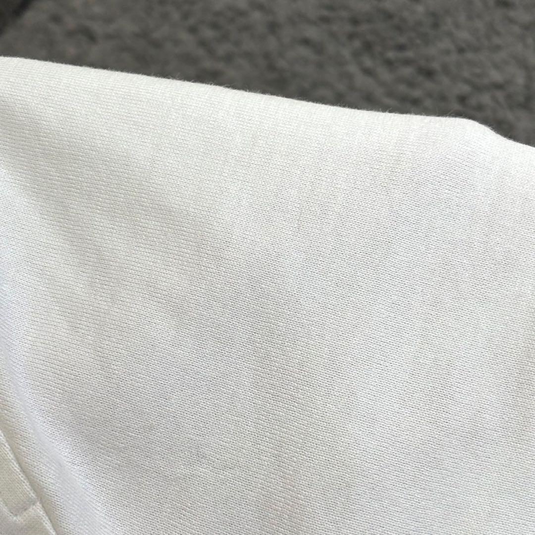 エルメス【38】白 半袖Tシャツ 刺繍ポケット