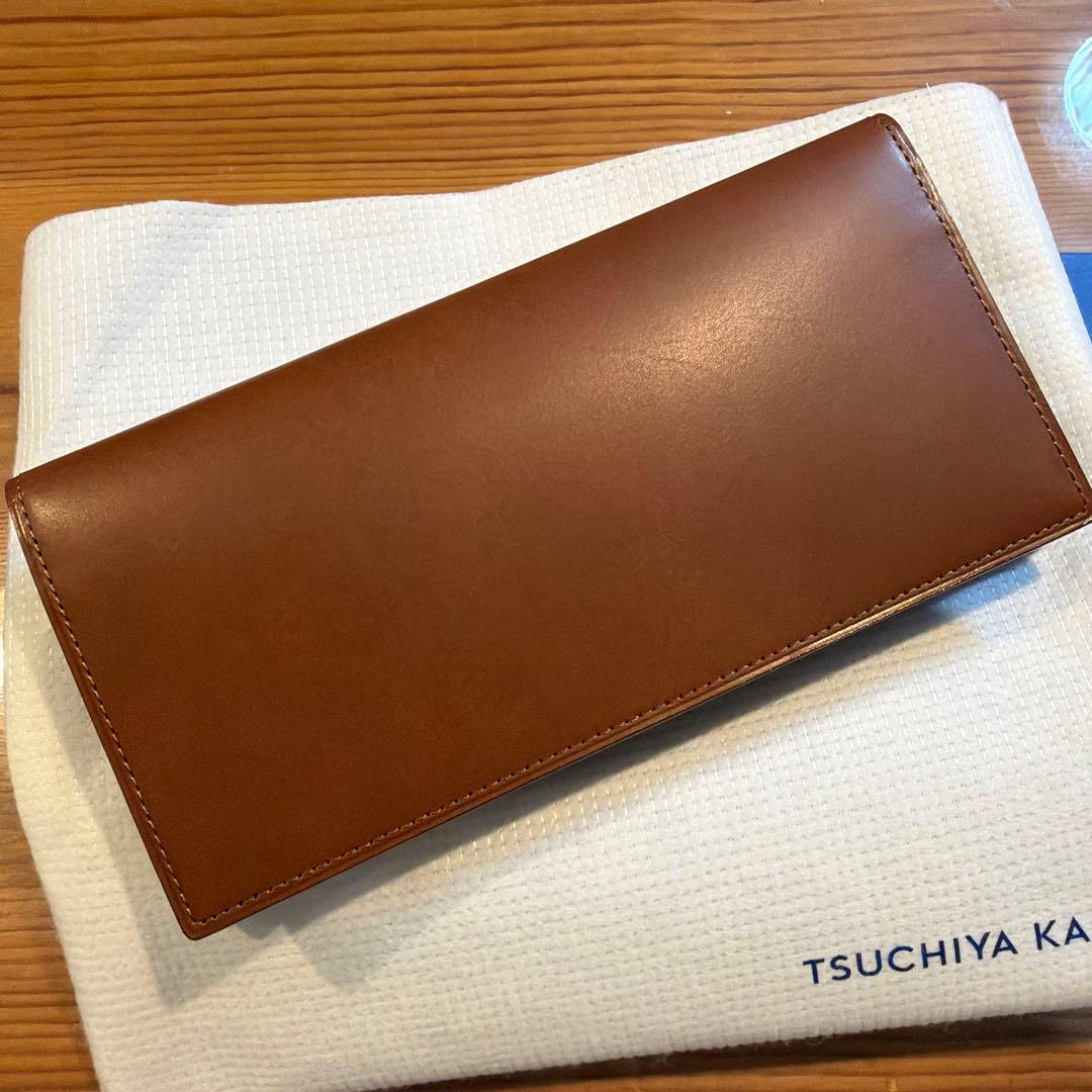 本日限定値下げ！土屋鞄　ヌメ長財布　縦型
