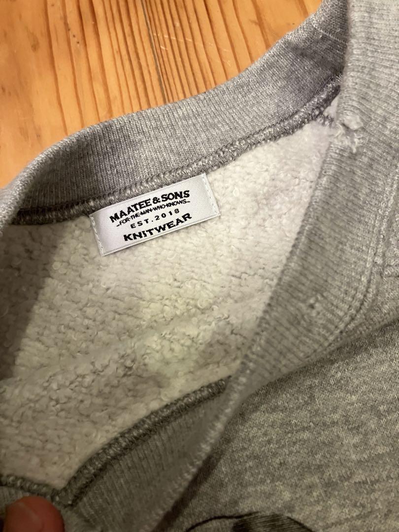 25SS MAATEE&SONS PRINT SWEAT 杢GRAY 2