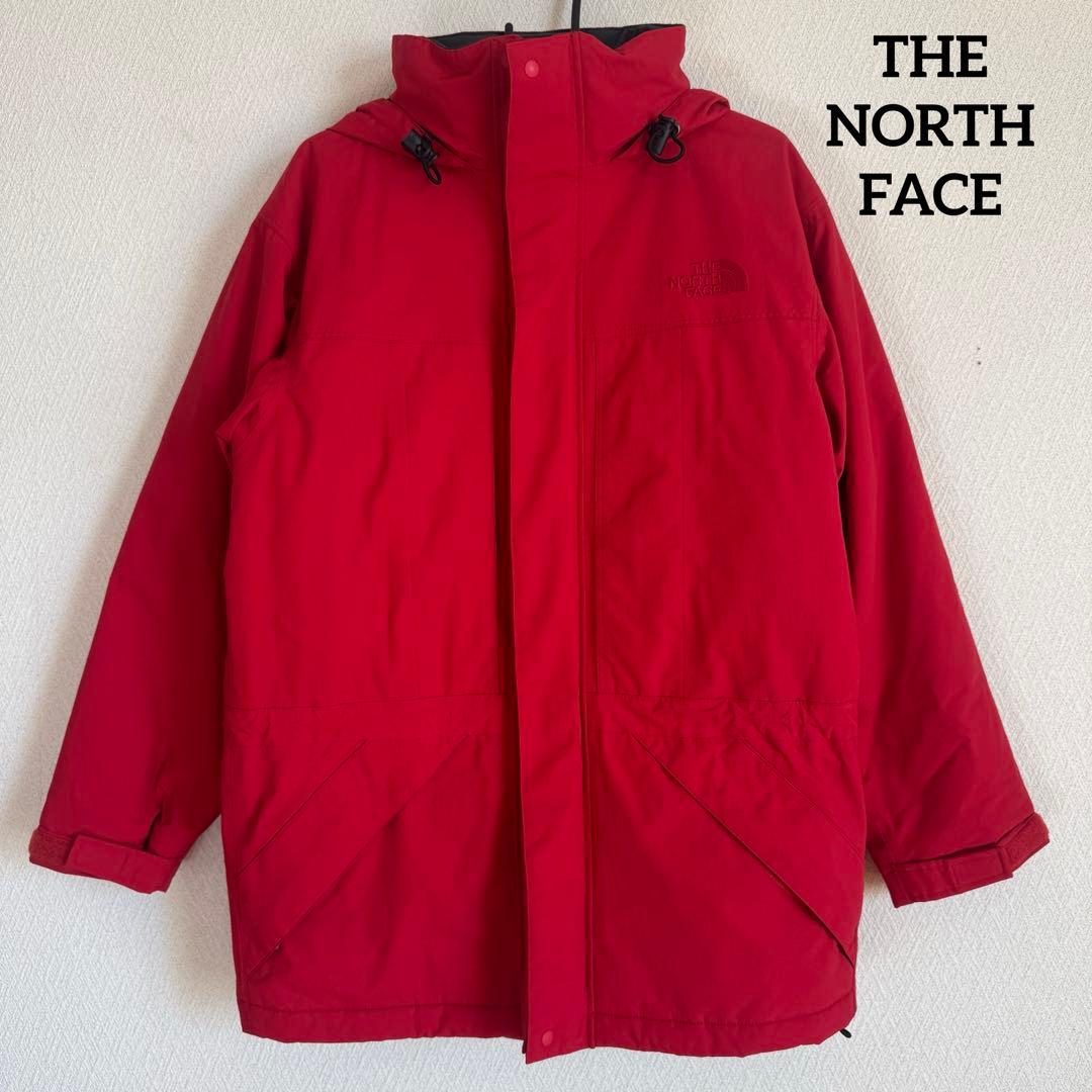 THE NORTH FACE レッド マウンテンパーカー　中綿入り