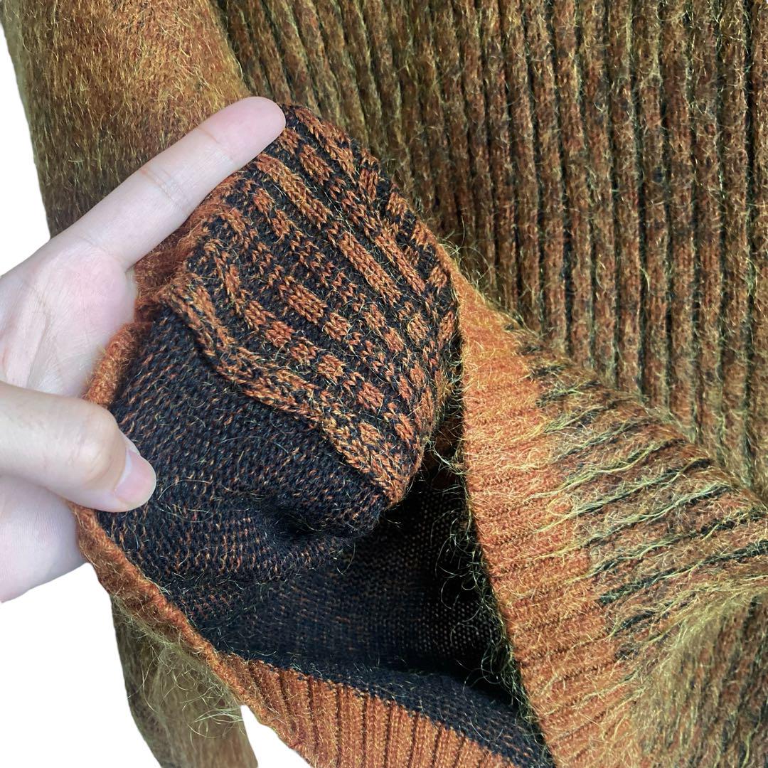 60s〜 kinson キッドモヘア ハイネック ニット セーター 40 画像6
