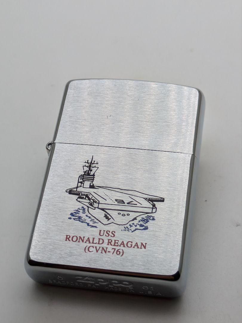 ジッポー　アメリカ海軍　空母　ロナルド・レーガン　CVN−76 2001　未使用