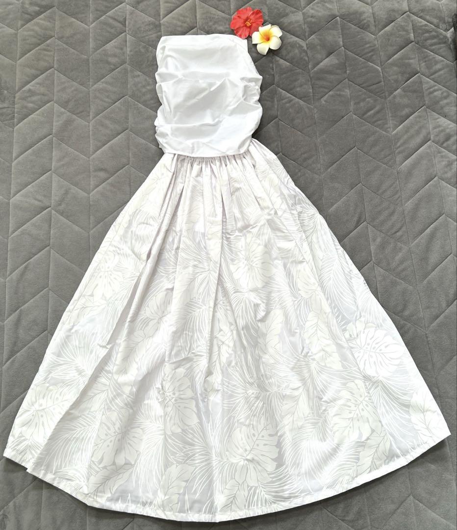 【新品未使用】フラダンス用衣装　フラダンスドレス　髪飾り付き
