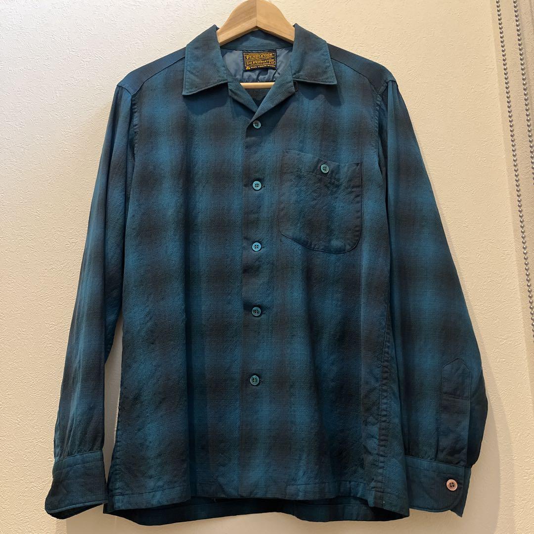 60s サーペンドルトン SIR PENDLETON オンブレシャツ Mサイズ