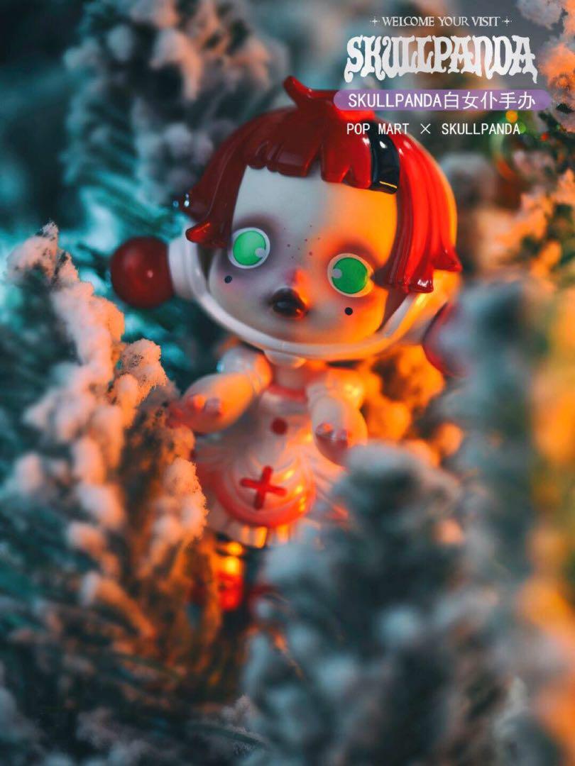 新品未開封 POPMART skullpanda スカルパンダ ホワイト メイド