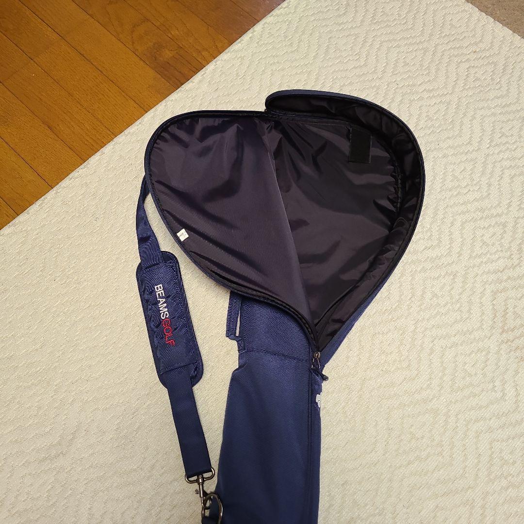 BEAMS GOLF キャディバッグ ネイビー