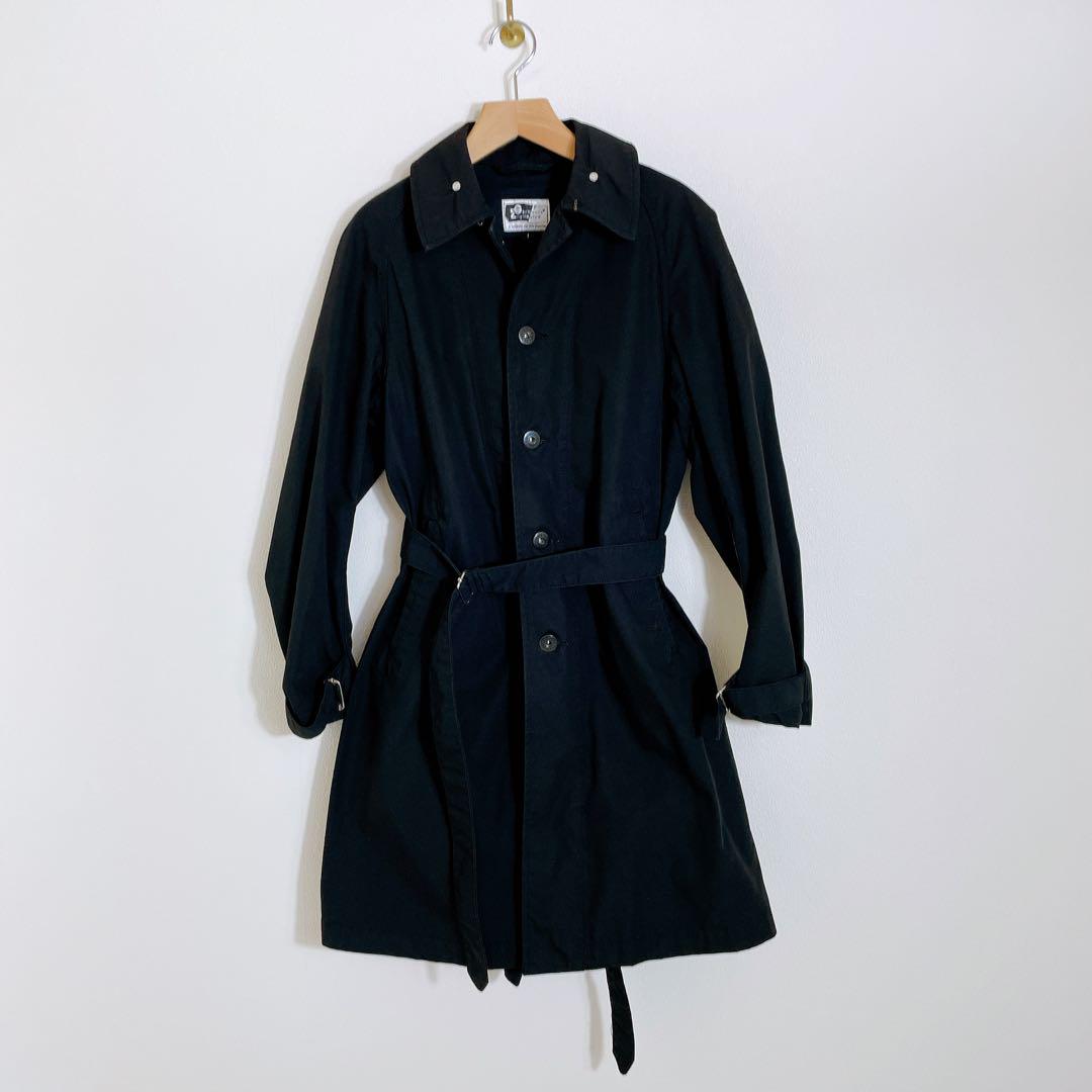美品 ENGINEERED GARMENTS (vh) ストームコート M 黒 エンジニアードガーメンツ USA製 モーターサイクルコート 黒 1