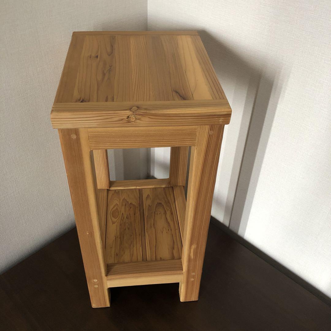 木製杉カウンタースツール（ハンドメイド）