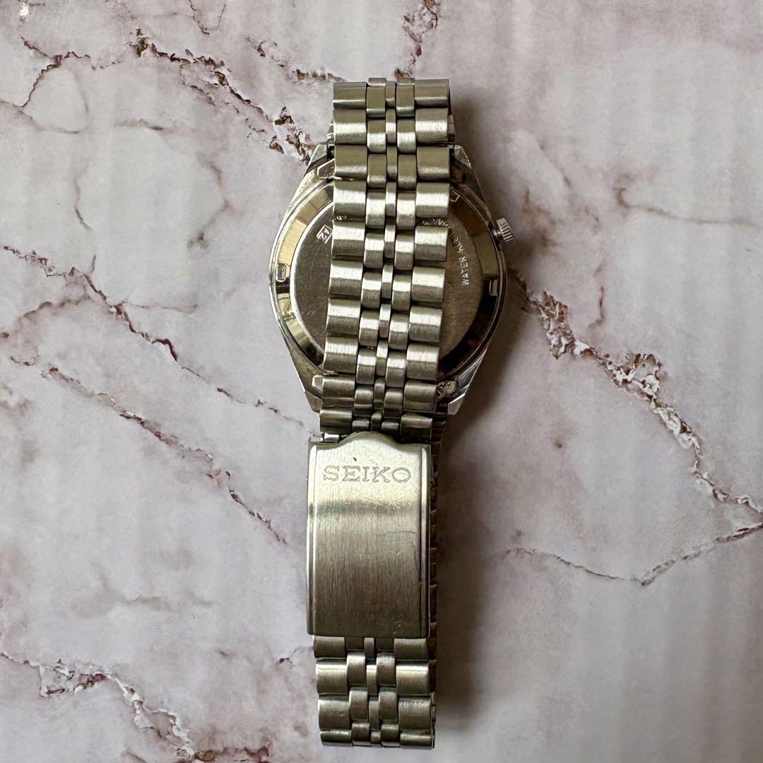 SEIKO 自動巻き 腕時計 ブラウン純正ベルト　アンティークウォッチ