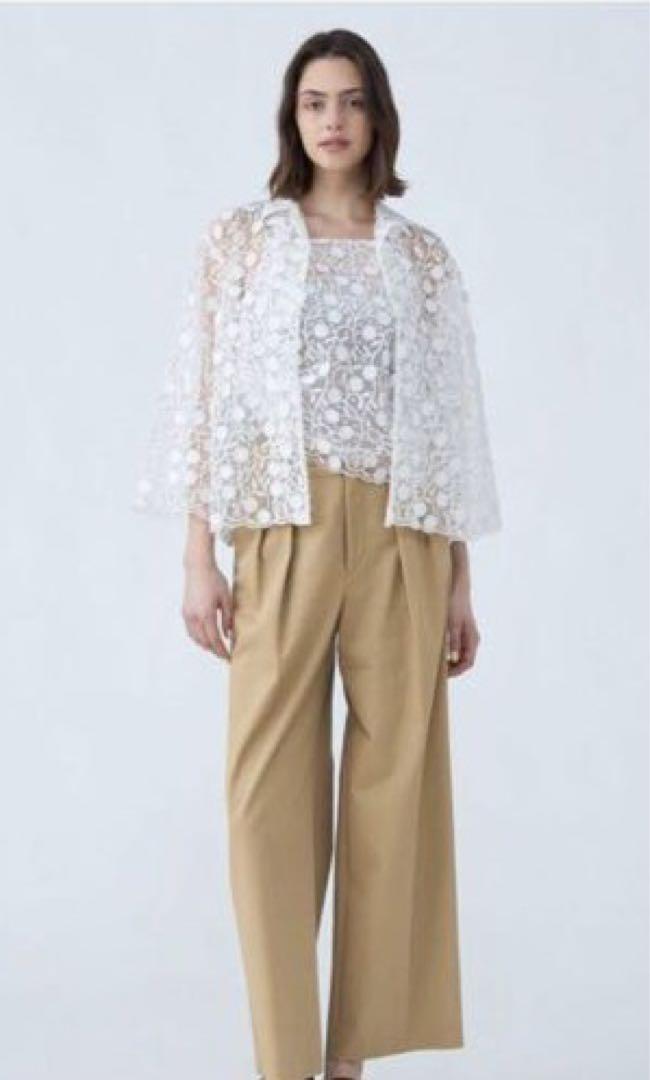 ︎メッシュエンブロイダリー シャツ
