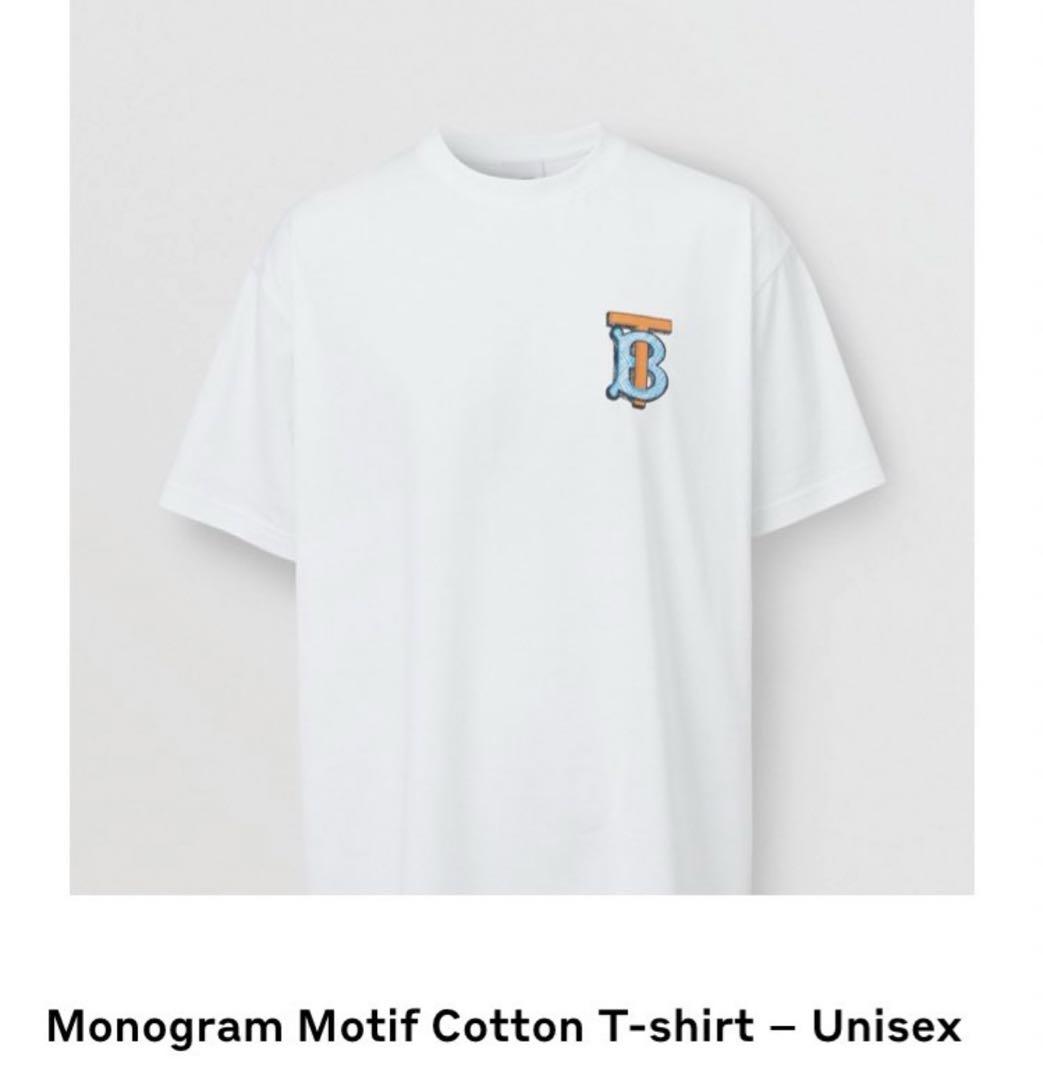 希少【Burberry】モノグラムモチーフ コットン Tシャツ Burberry モノグラムモチーフコットンTシャツ unisex