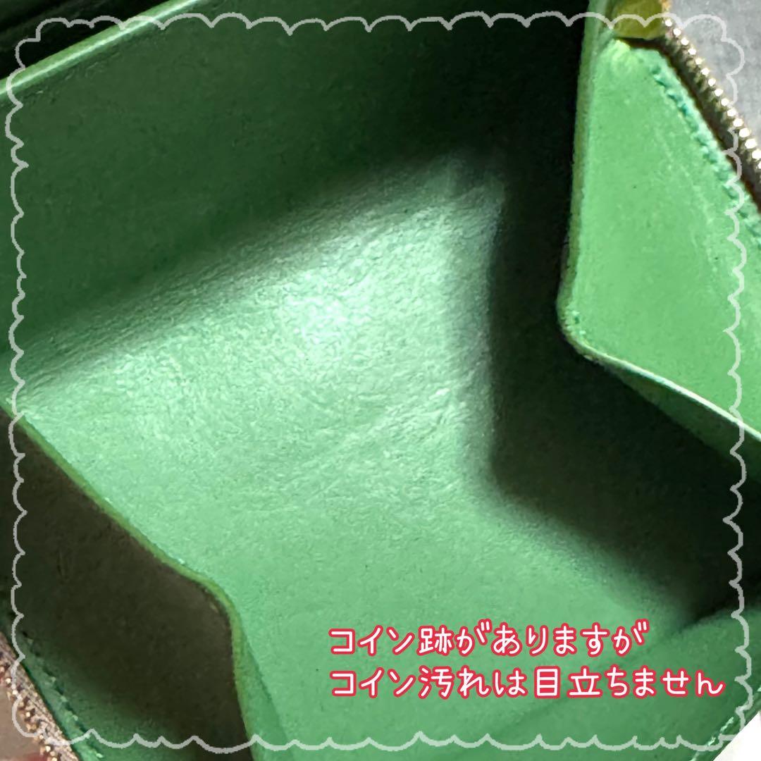 LOEWE ジップ コインパース 日本限定 サンド/トロピカルグリーン 美品 LOEWE ジップ コインパース 日本限定 サンド/トロピカルグリーン 美品