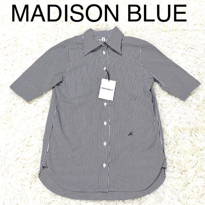 16149円 ★決算特価商品★ 新品未使用 MADISON BLUE マダムシャツ ストライプシャツ