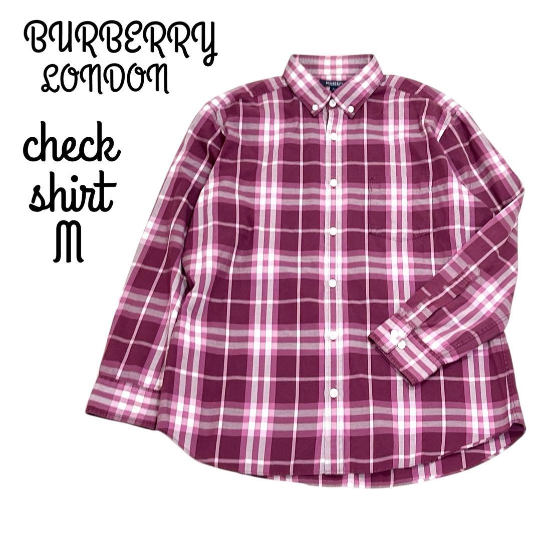 Burberry London 長袖シャツ パジャマ ノバチェック ピンク M