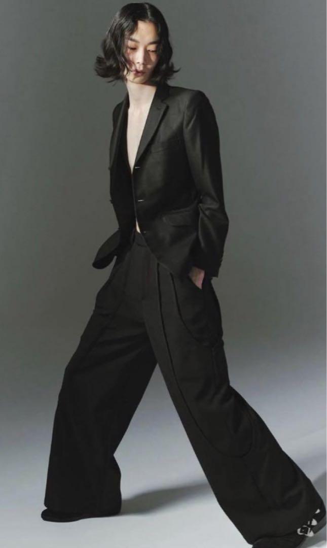 GOAT ESSENSE TUCK WIDE PANTS（Black 3）