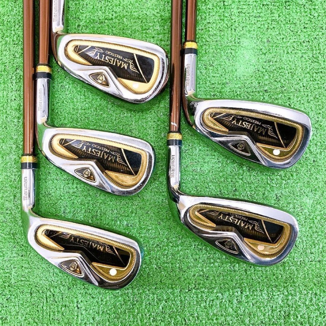 【新品】 ス70☆MAJESTY PRESTIGIO ゴールドプレミアム 5本アイアン R クラブ