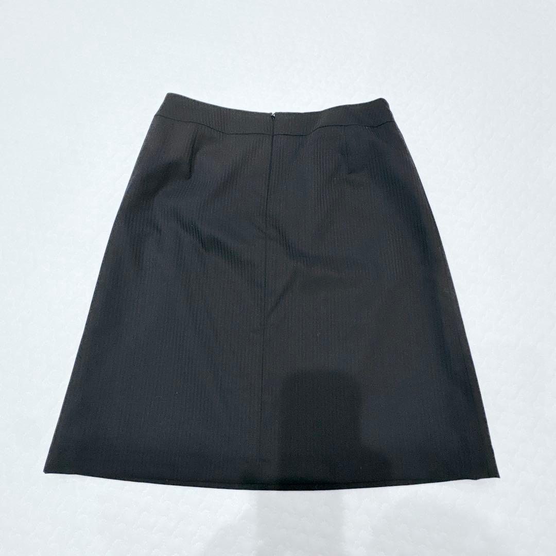 美品★n♡line スーツ 3点セット11〜15号 黒 ブラックL 洋服の青山