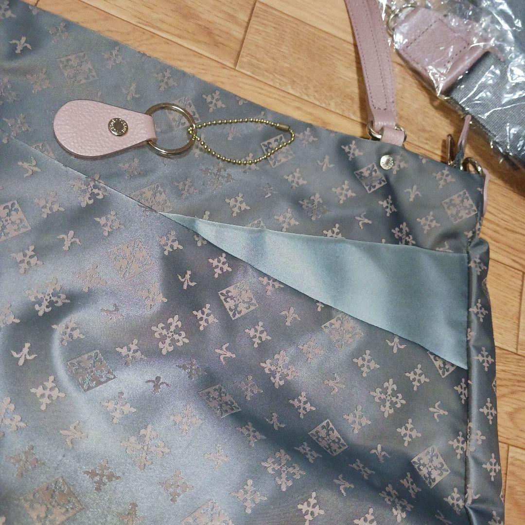 ラシット♥️美品♥️ショルダーバック♥️2Way♥️グレーピンク♥️