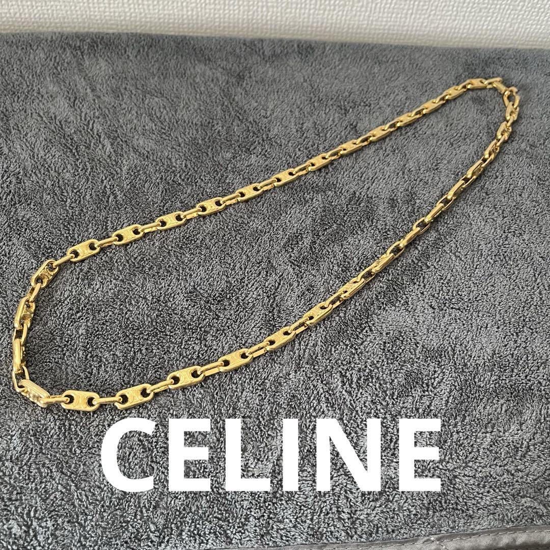 CELINE セリーヌ ロングネックレス トリオンフ ヴィンテージ ゴールド CELINE セリーヌ ロングネックレス トリオンフ ヴィンテージ