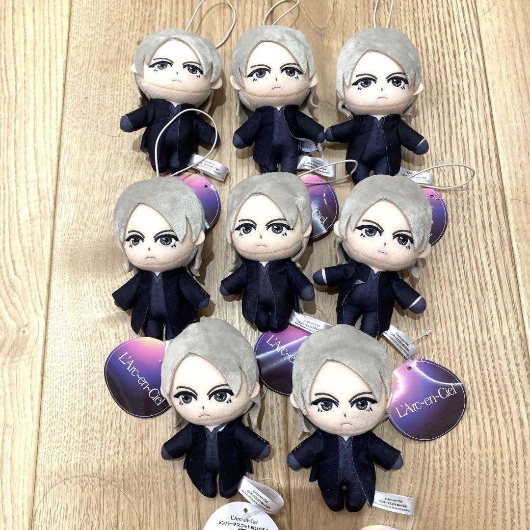 L'Arc~en~Ciel　ラルク　メンバー・キャラクターマスコット　8種セット L'Arc-en-Ciel ラルク メンバーマスコットぬいぐるみ hyde 8個