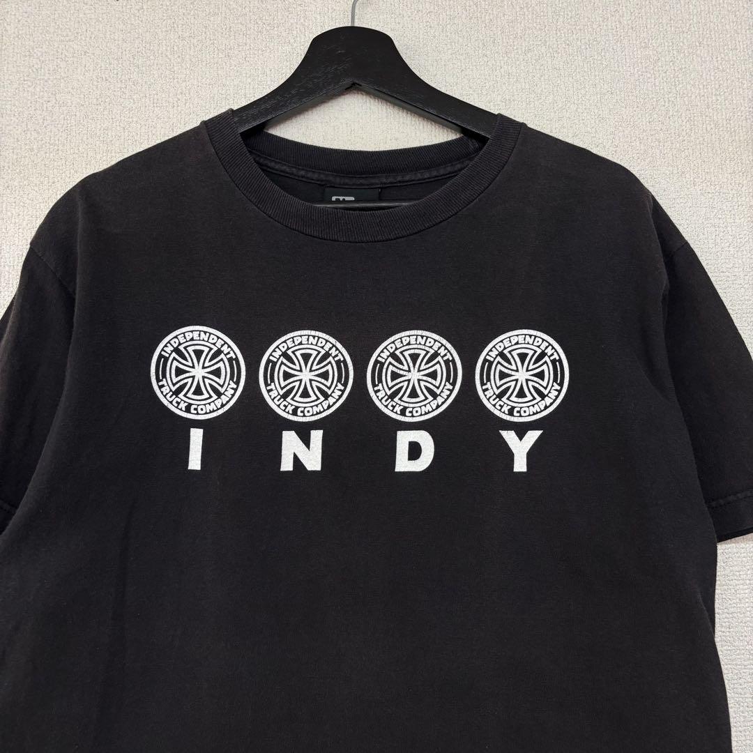 ★Independent★ 00sアイアンクロスUS購入ビンテージTシャツ XL Early 00s “independent” iron cross logo tee XL made in USA