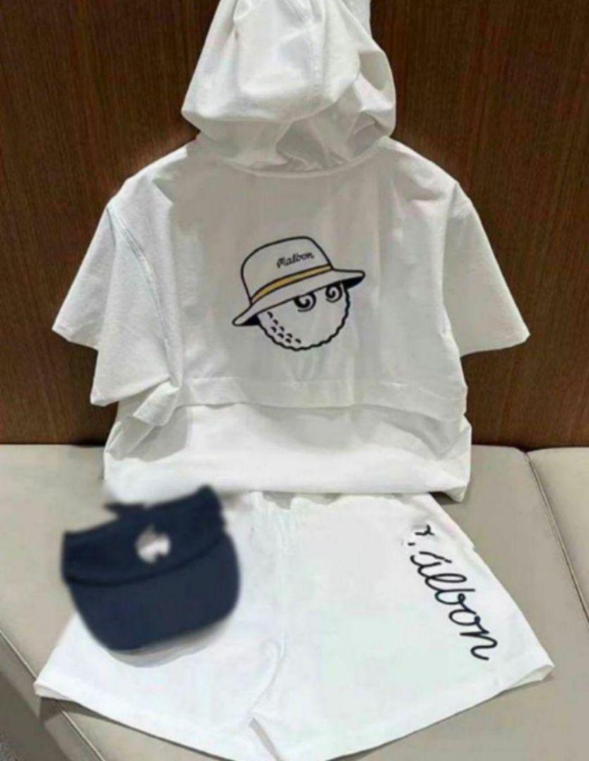 MALBON ☆GOLF ゴルフ ホワイトセットアップ レディース【M