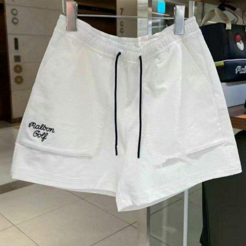 在庫処分 半額 MALBON レディース【M ホワイトセットアップ ゴルフ ☆GOLF レディースウェア
