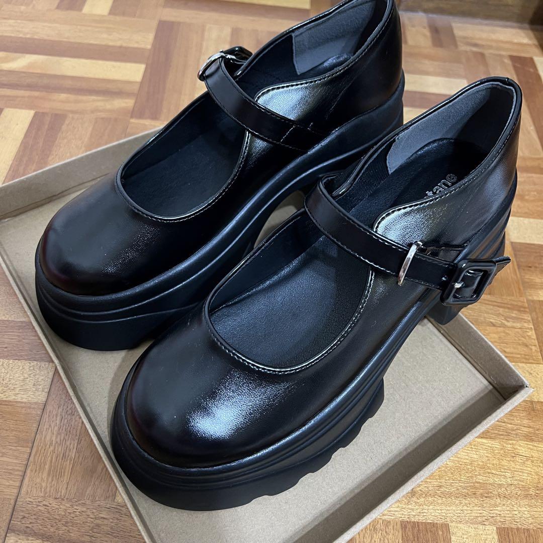 Kastane 厚底メリージェーンシューズ 黒　38