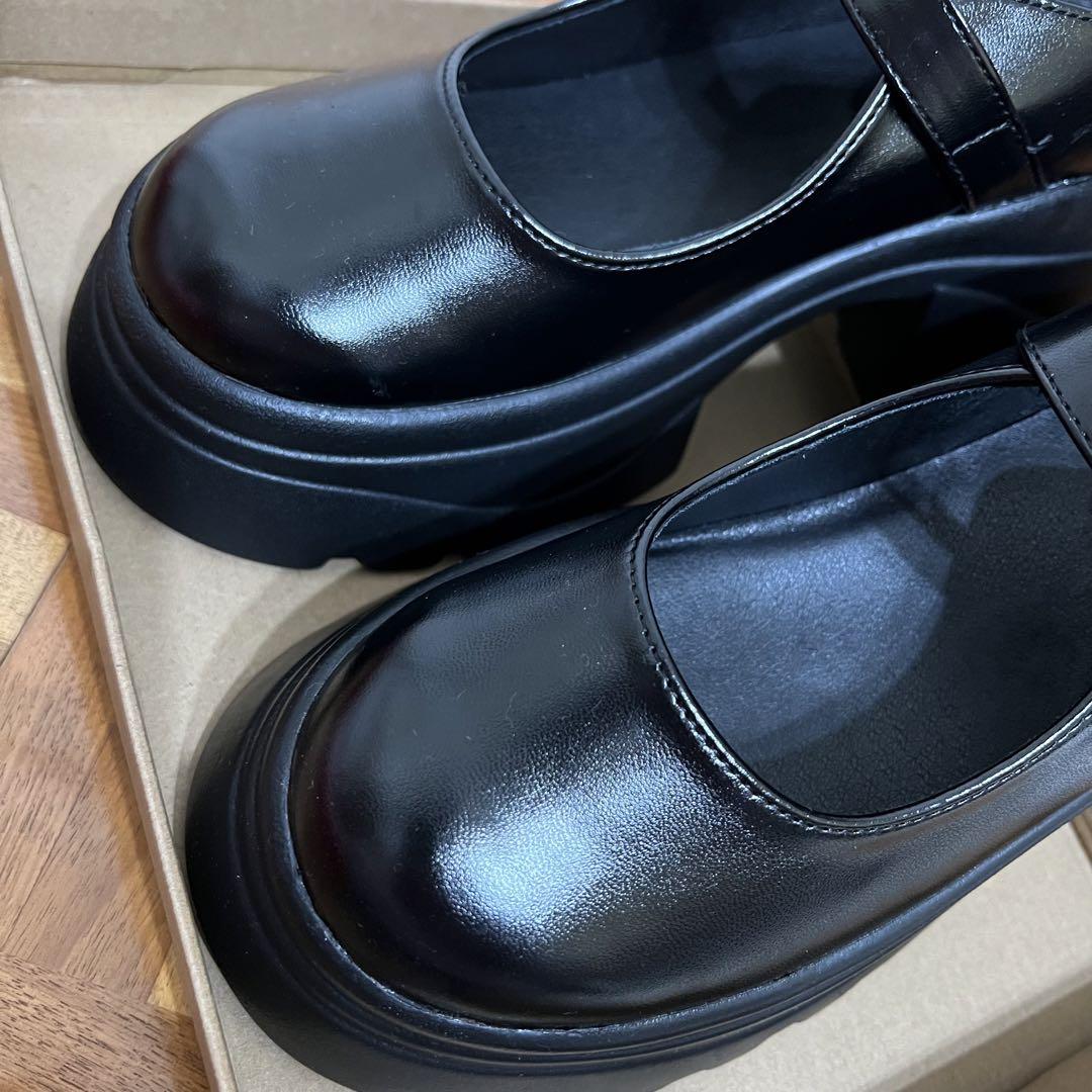 Kastane 厚底メリージェーンシューズ 黒　38