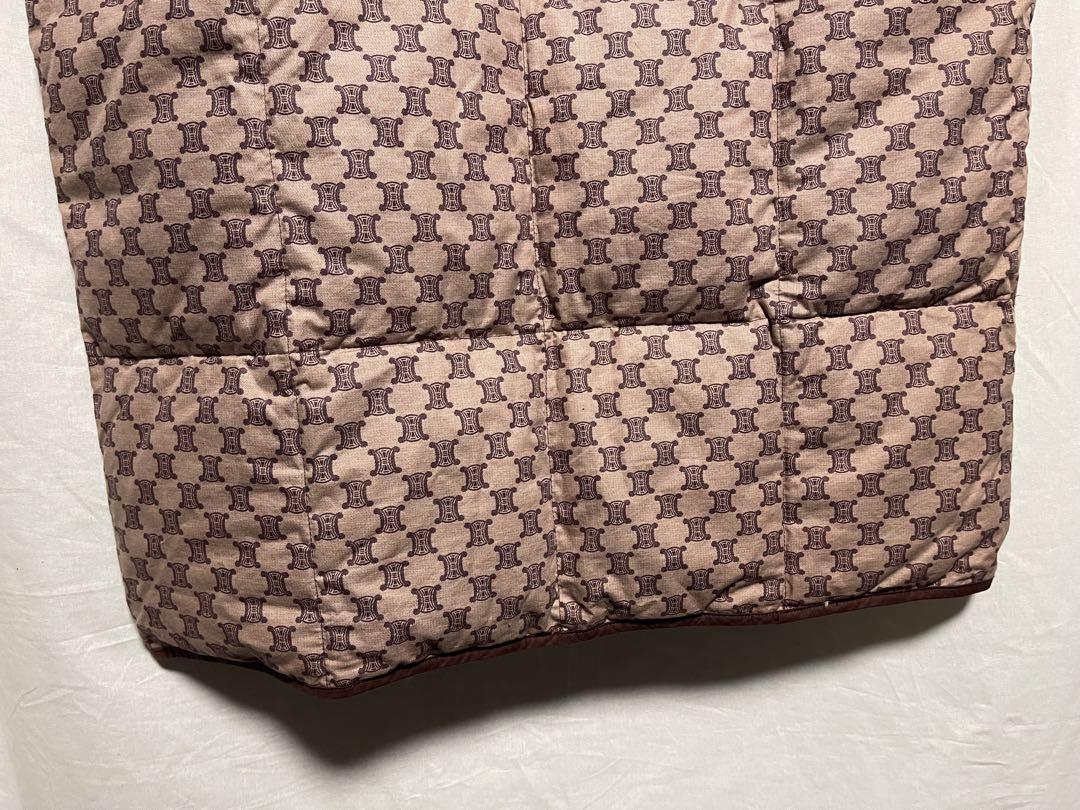 ★CELINE★ダウンベスト★総柄★マカダム柄★西川★ダウンジャケット★