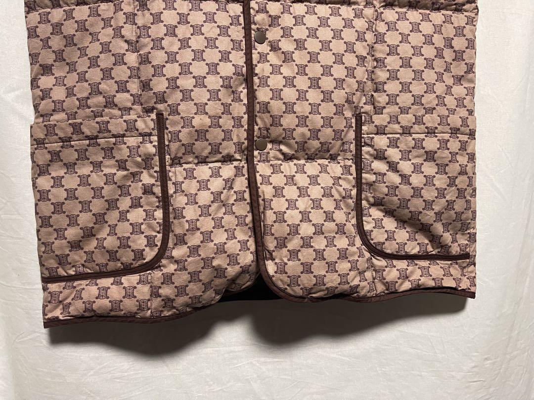 ★CELINE★ダウンベスト★総柄★マカダム柄★西川★ダウンジャケット★