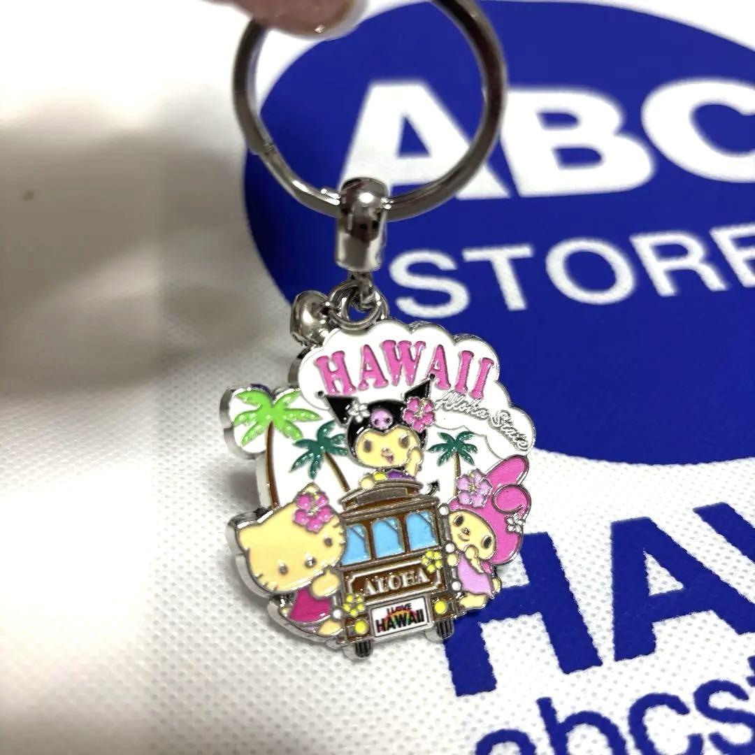 正規品☆新品☆ハワイ限定☆日焼けキティ　マイメロ　クロミ　キーホルダー ☆ハワイ限定☆日焼けキティ&マイメロディ&クロミ キーホルダー