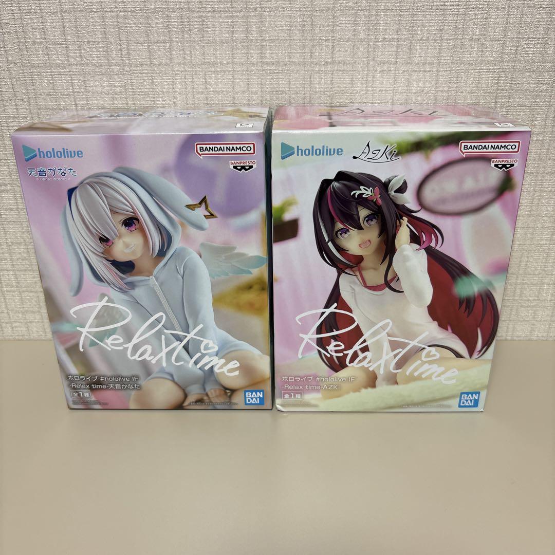 ホロライブ　フィギュア　2点セット ホロライブ フィギュア 星街すいせい 赤井はあと Relax time 2個