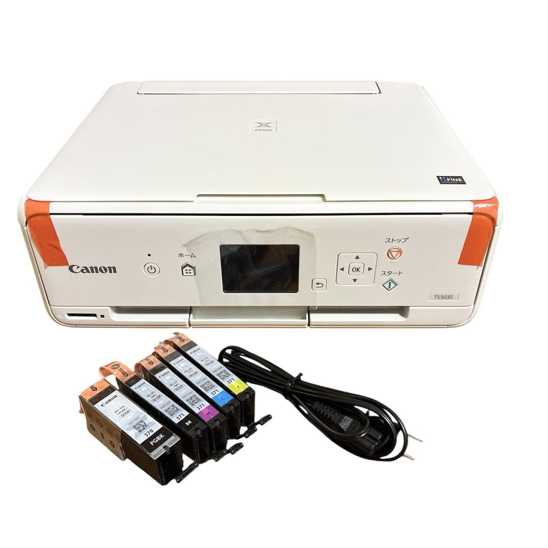 Canon インクジェットプリンタ　TS5030 WH 複合機