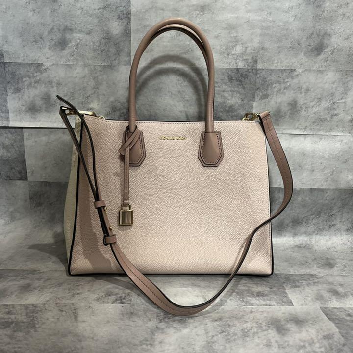 SALE人気 MICHAEL KORS 2wayハンドバッグ ショルダー ベージュピンク QfVid-m52653131763 100%新品正規品
