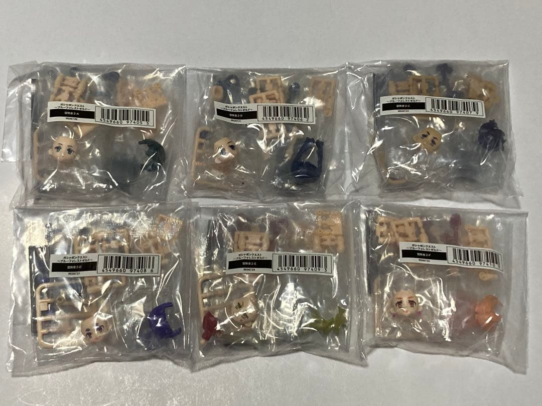 ガシャポンクエスト ブルーフォレストギルド 全6種 コンプリートセット