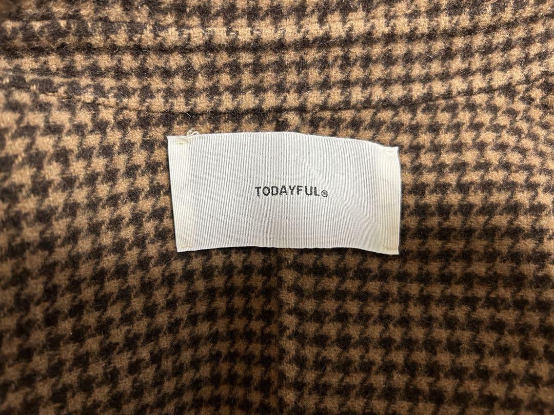 TODAYFUL オーバーチェックコート 36size