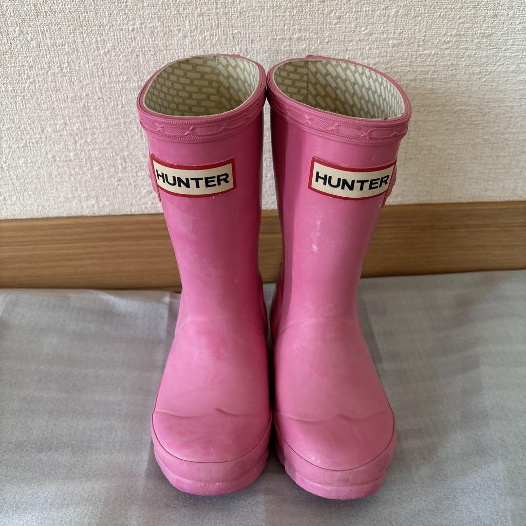HUNTER ピンク 長靴 バックル付き HUNTER ピンク 長靴 バックル付き - メルカリ